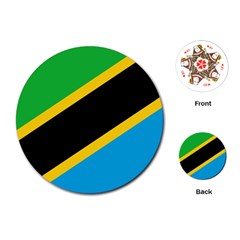 Flag Of Tanzania Playing Cards Single Design (round) by Amaryn4rt