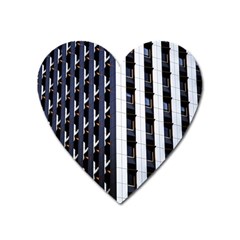 Architecture-building-pattern Heart Magnet by Amaryn4rt