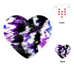 Abstract Canvas-acrylic-digital-design Playing Cards Single Design (heart) by Amaryn4rt