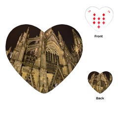 Cologne-church-evening-showplace Playing Cards Single Design (heart) by Amaryn4rt
