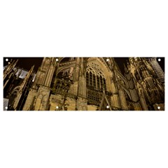 Cologne-church-evening-showplace Banner And Sign 9  X 3  by Amaryn4rt