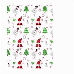 Santa Claus Snowman Christmas Xmas Large Garden Flag (two Sides) by Amaryn4rt