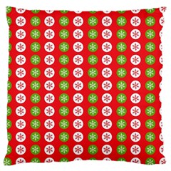 Festive Pattern Christmas Holiday Large Cushion Case (two Sides) by Amaryn4rt
