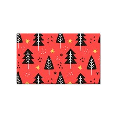 Christmas Christmas Tree Pattern Sticker Rectangular (10 Pack) by Amaryn4rt