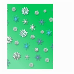 Snowflakes-winter-christmas-overlay Large Garden Flag (two Sides) by Amaryn4rt