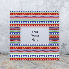 Christmas-color-stripes Pattern White Box Photo Frame 4  X 6  by Amaryn4rt
