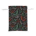 Seamless-vector-pattern-with-watermelons-mint -- Lightweight Drawstring Pouch (M) Front
