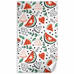 Seamless-vector-pattern-with-watermelons-mint Canvas 40  X 72  by Amaryn4rt