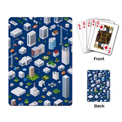 Isometric-seamless-pattern-megapolis Playing Cards Single Design (rectangle) by Amaryn4rt