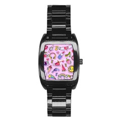Fashion-patch-set Stainless Steel Barrel Watch by Amaryn4rt