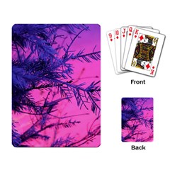 Fir Sunset Frost Snow Playing Cards Single Design (rectangle) by Pakjumat