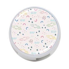 Spaceship Pattern Star 4-port Usb Hub (one Side) by Pakjumat
