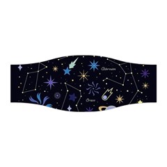 Starry Night  Space Constellations  Stars  Galaxy  Universe Graphic  Illustration Stretchable Headband by Pakjumat