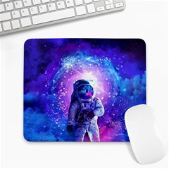 The Cosmonaut Galaxy Art Space Astronaut Large Mousepad by Pakjumat