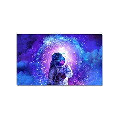 The Cosmonaut Galaxy Art Space Astronaut Sticker Rectangular (100 Pack) by Pakjumat