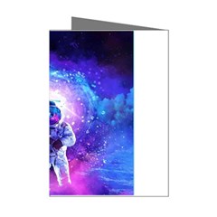 The Cosmonaut Galaxy Art Space Astronaut Mini Greeting Cards (pkg Of 8) by Pakjumat