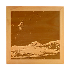 Retro Vintage Space Galaxy Wood Photo Frame Cube by Pakjumat