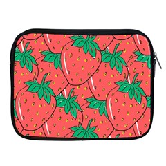 Texture Sweet Strawberry Dessert Food Summer Pattern Apple Ipad 2/3/4 Zipper Cases by Sarkoni