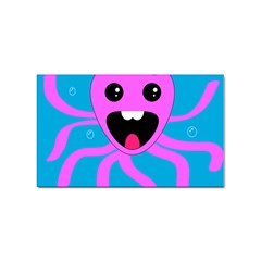 Bubble Octopus Copy Sticker Rectangular (10 Pack) by Dutashop