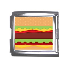 Cake Cute Burger Mega Link Italian Charm (18mm) by Dutashop