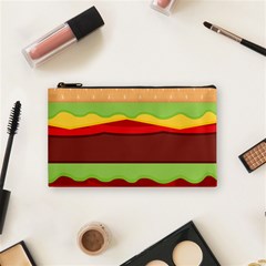Cake Cute Burger Cosmetic Bag (small) by Dutashop