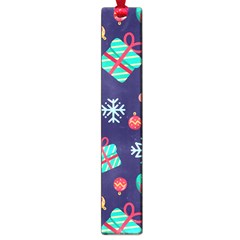 Christmas Texture New Year Background Trees Retro Pattern Large Book Marks by Sarkoni