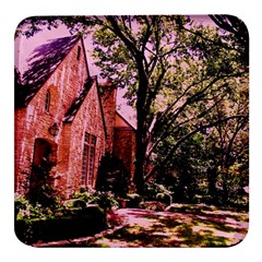 Hot Day In  Dallas-6 Square Glass Fridge Magnet (4 Pack) by bestdesignintheworld