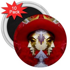 Carnival Düsseldorf Old Town 3  Magnets (10 Pack)  by Amaryn4rt