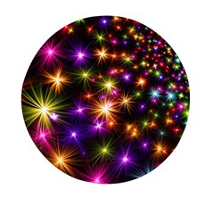 Star Colorful Christmas Abstract Mini Round Pill Box (pack Of 3) by Dutashop
