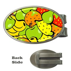 Fruit Food Wallpaper Money Clips (oval)  by Dutashop
