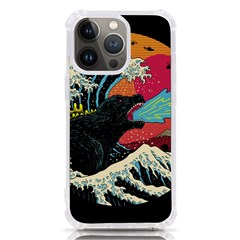 Retro Wave Kaiju Godzilla Japanese Pop Art Style Iphone 13 Pro Tpu Uv Print Case by Modalart