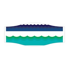 Water Border Water Waves Ocean Sea Stretchable Headband by Amaryn4rt