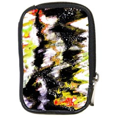 Canvas Acrylic Digital Design Art Compact Camera Leather Case by Amaryn4rt