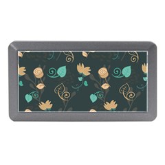 Flowers Leaves Pattern Seamless Memory Card Reader (mini) by Ravend