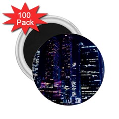 Black Building Lighted Under Clear Sky 2 25  Magnets (100 Pack)  by Modalart
