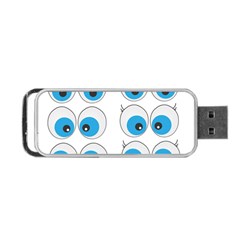 Eyes Comic Cartoon Fun Funny Toon Portable Usb Flash (one Side) by Ndabl3x