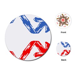 Arrow Up Down Playing Cards Single Design (round) by Ndabl3x