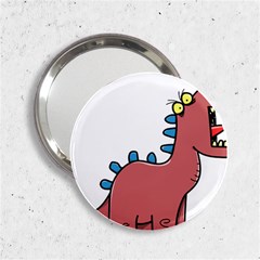Dinosaur Dragon Drawing Cute 2 25  Handbag Mirrors by Ndabl3x