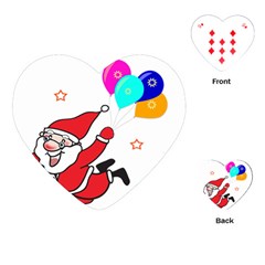 Nicholas Santa Claus Balloons Stars Playing Cards Single Design (heart) by Ndabl3x