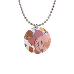 Abstract Circles Art Design 1  Button Necklace by Ndabl3x