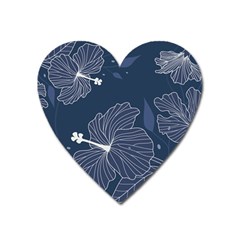 Flowers Petals Leaves Foliage Heart Magnet by Grandong