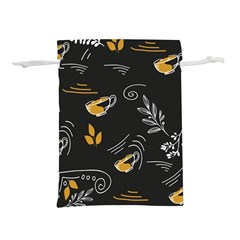 Leaves Coffee Digital Paper Cup Lightweight Drawstring Pouch (l) by Grandong