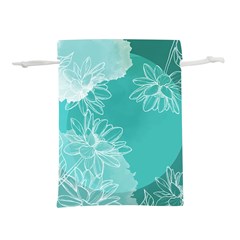 Flowers  Floral Design Background Lightweight Drawstring Pouch (l) by Grandong