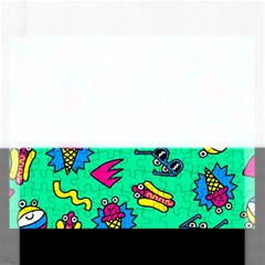 Pattern Adweek Summer Rectangular Jigsaw Puzzl by Ndabl3x