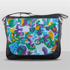 Pattern Hotdog Trap Messenger Bag by Ndabl3x