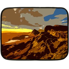Scotland Monti Mountains Mountain Fleece Blanket (mini) by Sarkoni