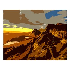 Scotland Monti Mountains Mountain Two Sides Premium Plush Fleece Blanket (large) by Sarkoni