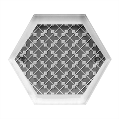 Abstract Background Arrow Hexagon Wood Jewelry Box by Apen