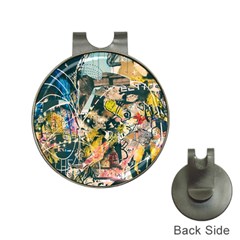 Art Graffiti Abstract Vintage Lines Hat Clips With Golf Markers by Amaryn4rt