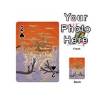 Adventure Time Cartoon Landscape Trees Playing Cards 54 Designs (Mini) Front - Spade2